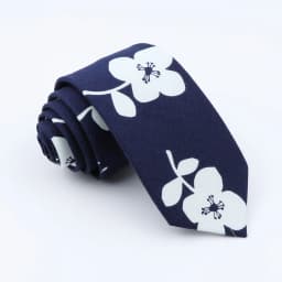 Brand New Floral Print Tie For Men Women Skinny Cotton Necktie For Wedding Casual Man's Neckties Classic Suits Flower Cravat