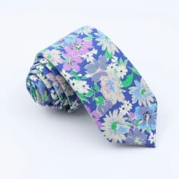 Brand New Floral Print Tie For Men Women Skinny Cotton Necktie For Wedding Casual Man's Neckties Classic Suits Flower Cravat