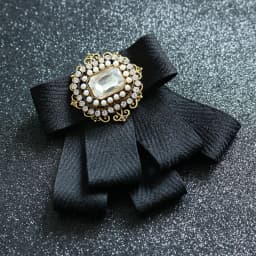 Fashion Men's Women's Bow Tie British Multi-layer Neck Flower Korean Version Married Groom Wedding Handmade Crystal Bowtie