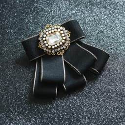 Fashion Men's Women's Bow Tie British Multi-layer Neck Flower Korean Version Married Groom Wedding Handmade Crystal Bowtie
