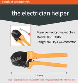 Anderson Cable Crimping Plier For AMP15/30/45 Cable Powerpole Connector Plug Cable Crimper AP-153045