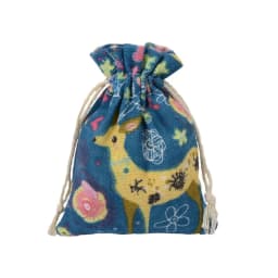 10pcs/lot Red Rose Printing Cotton Linen Bag Wedding Candy Drawstring Bag Travel Small Object Storage Bag Christmas Gift Bag