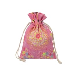 10pcs/lot Red Rose Printing Cotton Linen Bag Wedding Candy Drawstring Bag Travel Small Object Storage Bag Christmas Gift Bag