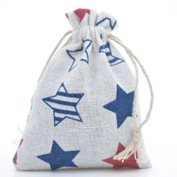 10pcs/lot Red Rose Printing Cotton Linen Bag Wedding Candy Drawstring Bag Travel Small Object Storage Bag Christmas Gift Bag