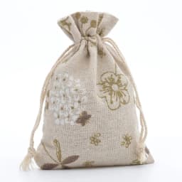 10pcs/lot Red Rose Printing Cotton Linen Bag Wedding Candy Drawstring Bag Travel Small Object Storage Bag Christmas Gift Bag