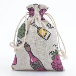 10pcs/lot Red Rose Printing Cotton Linen Bag Wedding Candy Drawstring Bag Travel Small Object Storage Bag Christmas Gift Bag
