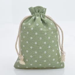 10pcs/lot Red Rose Printing Cotton Linen Bag Wedding Candy Drawstring Bag Travel Small Object Storage Bag Christmas Gift Bag