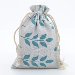 10pcs/lot Red Rose Printing Cotton Linen Bag Wedding Candy Drawstring Bag Travel Small Object Storage Bag Christmas Gift Bag