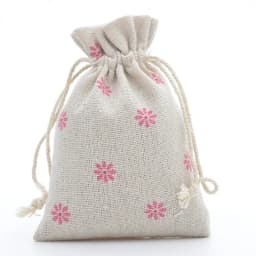10pcs/lot Red Rose Printing Cotton Linen Bag Wedding Candy Drawstring Bag Travel Small Object Storage Bag Christmas Gift Bag