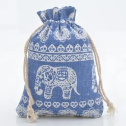 10pcs/lot Red Rose Printing Cotton Linen Bag Wedding Candy Drawstring Bag Travel Small Object Storage Bag Christmas Gift Bag