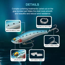 ESFISHING Vibration Wobbler Hard Bait DEFO VIB 70mm 90mm Sinking ICSA Artificial Wobblers For Pike Perch Trout