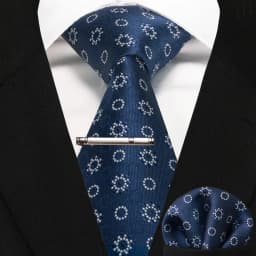 JEMYGINS New Fashion Black Plaid Men's Tie 8cm Silk Business Necktie Handkerchief Tie Clips Set Wedding Party Tie Gift For Men