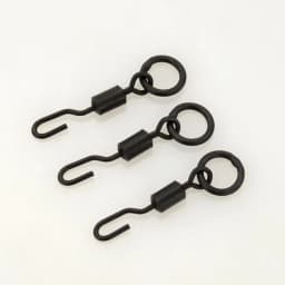 20pcs Carp Fishing Swivels Snaps with Solid Ring Quick Change Fishing Hook Swivels Accessories AE008