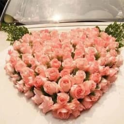 Wedding Car Heart Flower Foam Cage Box with Suction Cup Green Styrofoam Wet Floral Block Artificial Mud Florist Party 87HA