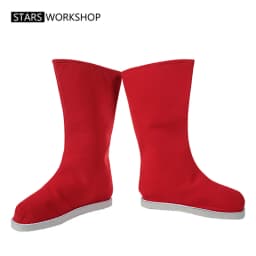 Chinese Traditional Ancient Hanfu Performance Shoes Boots For Adult Kids Peking Opera Folk Dancing Qing Dynasty Accessory Shoes