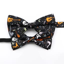 Men's Music Theme Bow Ties Polyester Parent-Child Bowtie Set Piano Stave Guitar Star Pattern Mens Party Prom Cravat Accessory