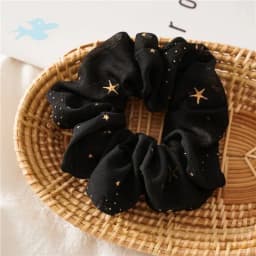 Arrival Star Pattern Chiffon Scrunchies Korean Style Hair Accessories for Women Versatile Sweet Hair Bun Bands Ins Trendy