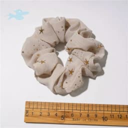 Arrival Star Pattern Chiffon Scrunchies Korean Style Hair Accessories for Women Versatile Sweet Hair Bun Bands Ins Trendy