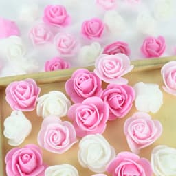 50/100/200Pcs 3.5cm PE Foam Rose Head Artificial Flower For Wedding Birthday Party Home Decor DIY Bear Rose Valentines Day Gifts