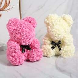 50/100/200Pcs 3.5cm PE Foam Rose Head Artificial Flower For Wedding Birthday Party Home Decor DIY Bear Rose Valentines Day Gifts