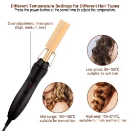 Hot Comb Hair Straightener 2 In1 Fast Heating Straightener And Curling Iron Heated Press Comb Flat Irons Styler Corrugation Tool