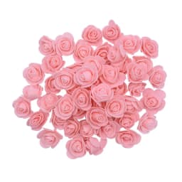 200/100pcs 3cm Foam Teedy Bear Rose Artificial Fake Flower Heads For Home Decor Wedding Birthday Christmas Party DIY Wreath Gift