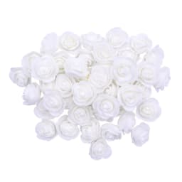 200/100pcs 3cm Foam Teedy Bear Rose Artificial Fake Flower Heads For Home Decor Wedding Birthday Christmas Party DIY Wreath Gift