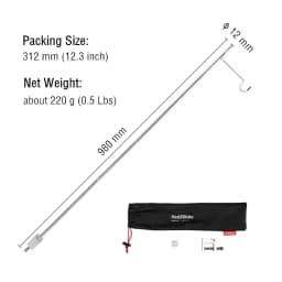 Naturehike Lantern Hanger Outdoor Travel Lamp Stand Folding Tent Light Pole Lamp Hanger Portable Camping Equipment Lantern Stand