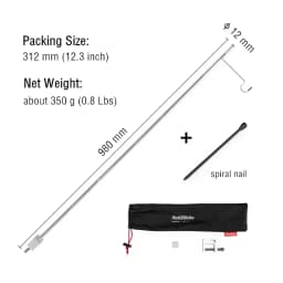Naturehike Lantern Hanger Outdoor Travel Lamp Stand Folding Tent Light Pole Lamp Hanger Portable Camping Equipment Lantern Stand