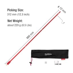Naturehike Lantern Hanger Outdoor Travel Lamp Stand Folding Tent Light Pole Lamp Hanger Portable Camping Equipment Lantern Stand