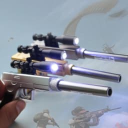 1pcs Creative Pistol Modelling Neutral Pen Light Gel Ink Pen Students Supplies Stationery Office Signature Pen Child Gift
