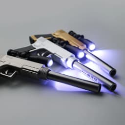 1pcs Creative Pistol Modelling Neutral Pen Light Gel Ink Pen Students Supplies Stationery Office Signature Pen Child Gift