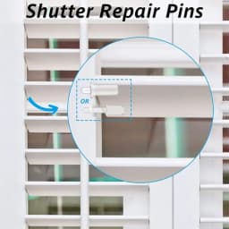 85 Pcs Plantation Shutter Repair Pins Tilt-Rod for Staples Washers Replacement Set Movable Blade Repair Part for Window 87HA
