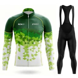 Rvouei Team Autumn Cycling Jersey Bib Pants Set Ropa Ciclismo Bicycle MTB Clothing Road Bike Suit Men Long Sleeve Bicicleta Set