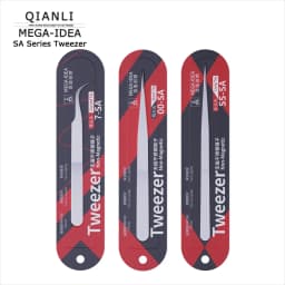 Tweezer QIANLI MEGA-IDEA 7-SA Bent Tip 0.15mm 00-SA Non-Magnetic Stainless Steel Short Pointed SS-SA Long Pointed Repair Clip