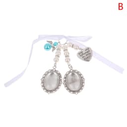 Bridal Bouquet Heart Photo Frame Memory Charm Wedding With Heart Beads Handmade