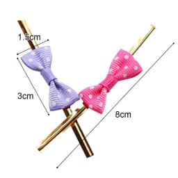 100Pcs New DIY Bow Tie Wrapping Golded Wire Bowknot Binding Wire Lollipop Candy Gift Packaging Bags Fastener Sealing Fixed Ties