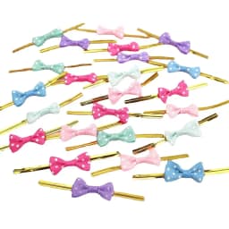 100Pcs New DIY Bow Tie Wrapping Golded Wire Bowknot Binding Wire Lollipop Candy Gift Packaging Bags Fastener Sealing Fixed Ties