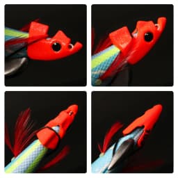 LETOYO 2PCS Luminous EGI for tip run squid lure TR Sinker weight eging for Webfoot Octopus Cuttlefish sea fishing accessories