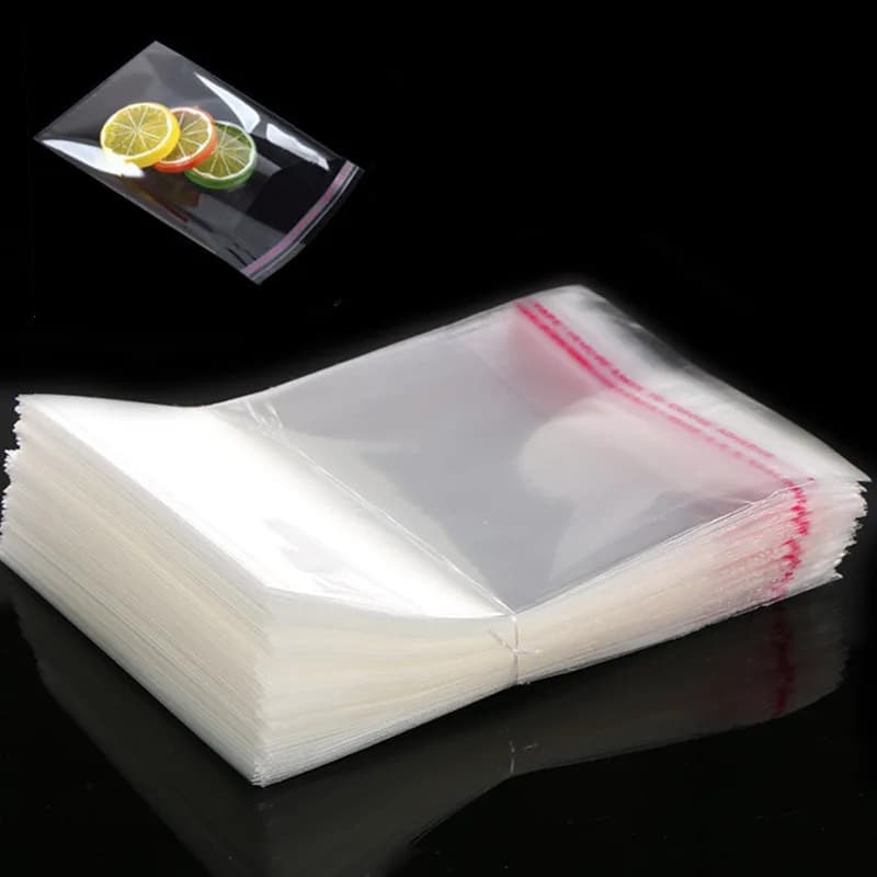 100Pcs transparent self-sealing jewelry accessories candy OPP self-adhesive bag packaging resealable gift cookie packaging bag
