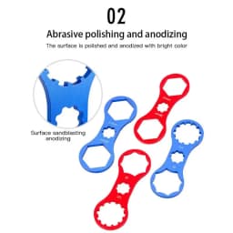 Risk Bicycle Front Fork Repair Kit MTB Bike Front Fork Shoulder Cover Cap Wrench For SR Suntour XCR/XCT/XCM/RST Disassembly Tool
