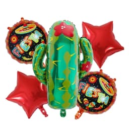 5pcs Hat Fiesta Foil balloons Mexico avocado balloon for Happy Birthday Baby Shower Fiesta Party Decorations cactus globos