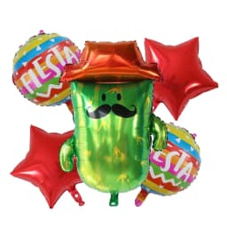 5pcs Hat Fiesta Foil balloons Mexico avocado balloon for Happy Birthday Baby Shower Fiesta Party Decorations cactus globos