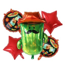 5pcs Hat Fiesta Foil balloons Mexico avocado balloon for Happy Birthday Baby Shower Fiesta Party Decorations cactus globos