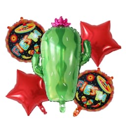 5pcs Hat Fiesta Foil balloons Mexico avocado balloon for Happy Birthday Baby Shower Fiesta Party Decorations cactus globos