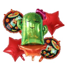 5pcs Hat Fiesta Foil balloons Mexico avocado balloon for Happy Birthday Baby Shower Fiesta Party Decorations cactus globos