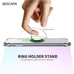 Card Slot Wallet Holder Cover for Samsung S23 S25 Ultra S24 Plus S20 FE Note 20 10 Pro Candy Color Silicone Magnetic Ring Case