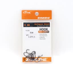 ZYZHE 3~15Pcs Octopus Beak Fishing Hooks  Bkk Hooks High Carbon Steel Sea or Freshwater Fishing Hooks Black Octopus Fishhooks