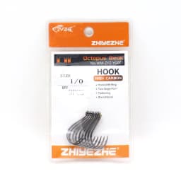 ZYZHE 3~15Pcs Octopus Beak Fishing Hooks  Bkk Hooks High Carbon Steel Sea or Freshwater Fishing Hooks Black Octopus Fishhooks