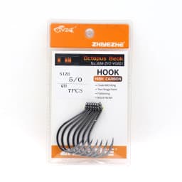 ZYZHE 3~15Pcs Octopus Beak Fishing Hooks  Bkk Hooks High Carbon Steel Sea or Freshwater Fishing Hooks Black Octopus Fishhooks